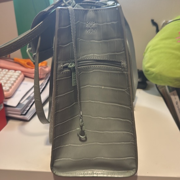 BEIS croc work tote in slate - Picture 2 of 5